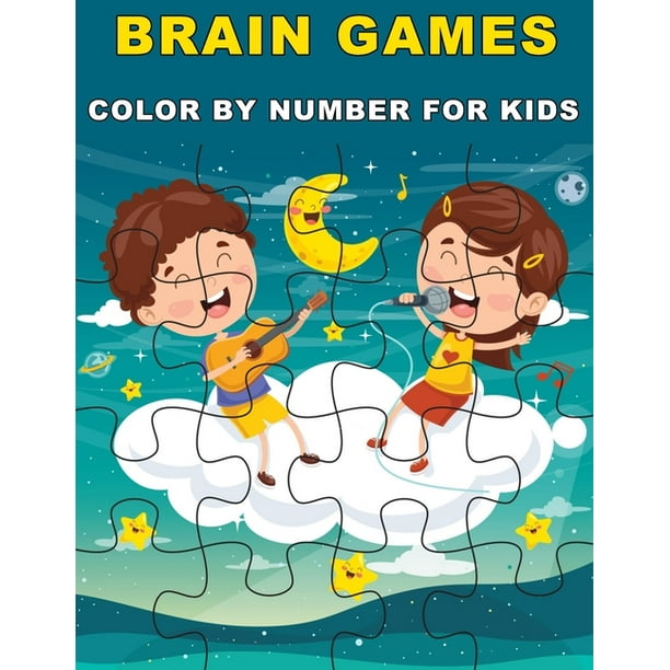 Brain Games Color by Number for Kids: Activity Puzzle ...