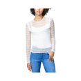 thumbnail image 1 of Aeropostale Blusa transparente para mujer, blanca, pequeña Aeropostale Pull-over, 1 of 2