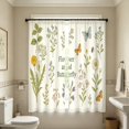 thumbnail image 6 of 2D Printed Kitchen Curtain Valance 1 Pair Short Curtain Panels Fade Resistant Easy Install For Kitchen Bedroom Bathroom Small Window, 6 of 7