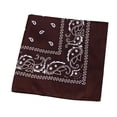 thumbnail image 1 of Naiovety Moda Hip Hop algodón pañuelo cuadrado bufanda negro rojo Paisley diadema impresa para mujeres/hombres/niños/niñas sombreros Almacenamiento y organización del hogar café, 1 of 6