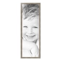 thumbnail image 2 of ArtToFrames 16" x 48" Champagne Pebble Metallic Picture Frame, 16x48 inch Silver Wood Poster Frame (WOM-5258),  Pack, 2 of 7