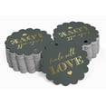 thumbnail image 2 of Inkdotpot Real Gold Foil Made With Love Text Tags Favor Hang Paper Tags 50 Pieces, 2 of 6
