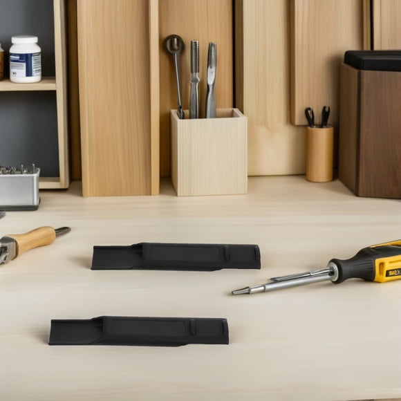 SOPOTUTU 2PCS Machine Crowbar Protective made of Black Plastic for DIY Mechanics and Tool Protection