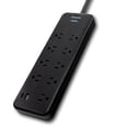 thumbnail image 2 of Protector contra sobretensiones Philips SPP3983B/37 de 9 salidas 2400J con USB, 2 of 6