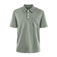 thumbnail image 2 of Mens Vintage Washed Polo Shirts Classic Fit Pullover Shirts Summer Lapel Button Tops Casual Retro Distressed Tee Top, 5XL, 2 of 5