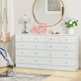 thumbnail image 3 of Ktaxon 5 Drawers Dresser Chests for Bedroom, Wood Chset of Drawers,Dressers Organizer for Bedroom, Living Room,Hallway, White, 3 of 13