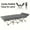 grey, variant on Folding Camping Bed, Heavy-Duty Portable Cot with Storage Pockets (Black)