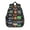 Basketball and Cap, variant on Basketball and Hotdog Blue Pattern Backpack for School, Cute School Bag with Adjustable Shoulder Straps and Padded Back, 15"x11.42"x5.5"