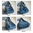 thumbnail image 4 of Bolso de mezclilla Twievo grande para mujer azul claro, 4 of 7