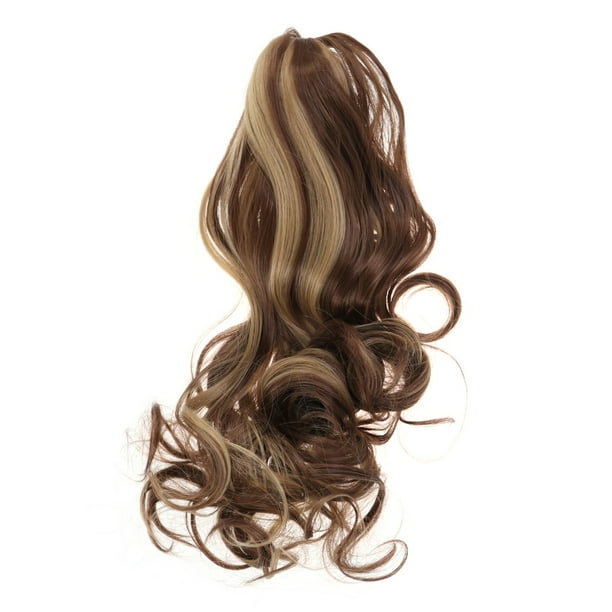 50cm Long Curly Synthetic Hair Wig Jaws Clamp Claw Curl Ponytails Hair