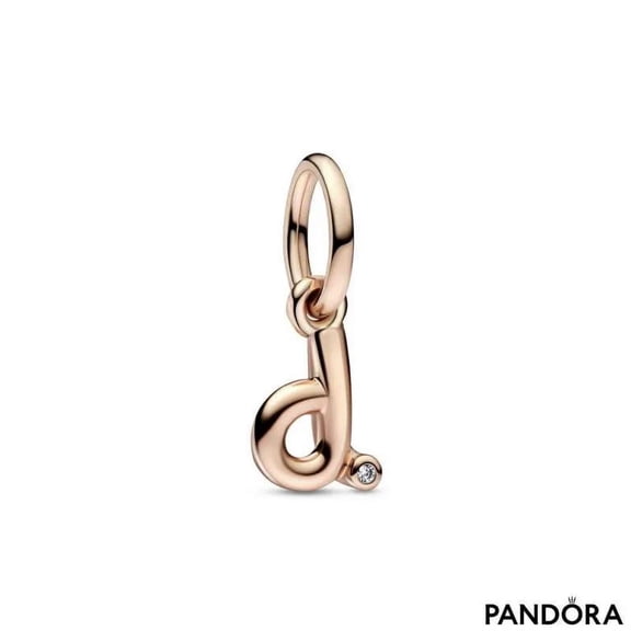 Pandora Letter D Script Alphabet Dangle Charm