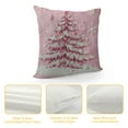 thumbnail image 4 of Creowell  Christmas Pillow Covers  Pink Merry Christmas Tree Throw Pillows Winter Pillowcase Home Decor Living Room Cushion Case for Sofa Couch, 4 of 5