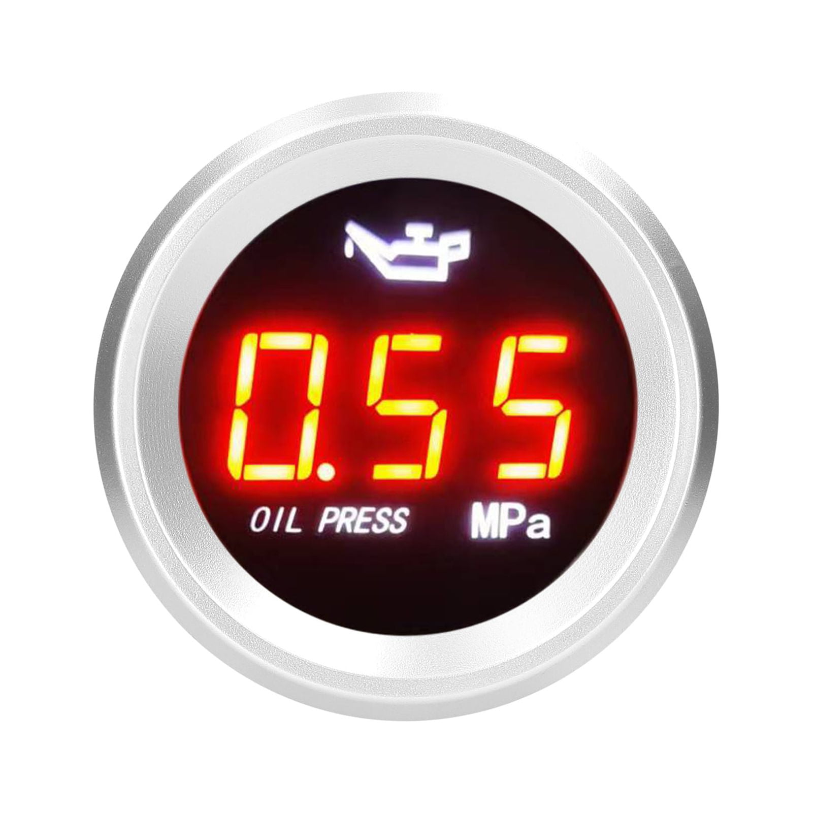 Digital Oil Pressure Gauge with Flashing Alarm 01.00MPa Car Engine Oil