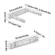 thumbnail image 3 of Soporte plegable para bolsa de basura de cocina | Soporte de almacenamiento montado en la pared para el hogar | Colgador de bolsas de basura de plástico que ahorra espacio | Blanco | Bastidor, 3 of 6