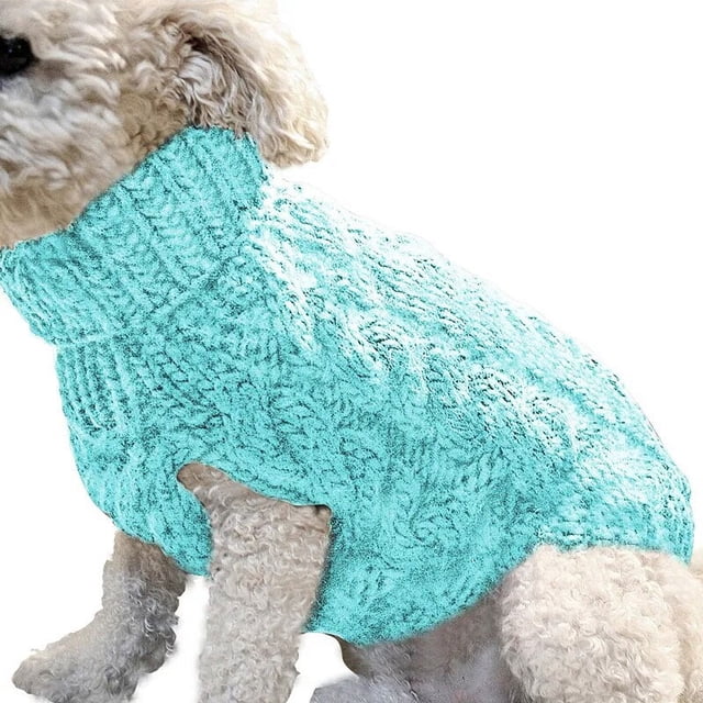 Soild Color Winter Dog Warm Sweaters Pet Supplies Dog Sweaters Twist Knit Sweaters Stylish Universal Casual Warm Pet Clothing ShopWise Round