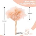 thumbnail image 2 of Ostrich Feather Duster 12 Inch Feather Duster Fluffy Natural Ostrich Feathers with Wooden Handle Ostrich Feather Duster for Cleaning Supplies(Champagne), 2 of 10