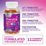 Prenatal Vitamins for Women - Pregnancy Vitamins Gummies with Folic Acid, Vitamin A, C, D3, B12, B6 - Prenatal Multivitamin Gummy for for Fetal Support, Pregnant & Nursing Women - 120 Gummies