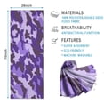 thumbnail image 2 of Purple Lilac Camo Classic Shapes Pattern Hot Yoga Mat Towel Non Slip for Hot Yoga - Quick-Drying Yoga Mat Cover with 4 Corner Pockets with Travel Bag - Hot Yoga Towel Non Slip 74"x26", 2 of 6