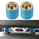 thumbnail image 5 of 2 Piezas Crystal Car Reposacabezas Collares para Reposacabezas Anillos Decoración , Fácil de Instalar, Diámetro Interior 0.6 Pulgadas, Al Azul 01, 5 of 8