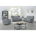 thumbnail image 3 of New Classic Furniture Bravo Polyester Fabric Power Console Loveseat in Stone, 3 of 8