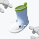 thumbnail image 3 of Botas de lluvia de tiburón, zapatos para mujer, novedad de 2024, para exteriores, suela gruesa, impermeables, de goma, antideslizantes, suela suave, dibujos animados, para lluvia, 3 of 6