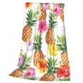 thumbnail image 3 of Bingfone Hawaiian Pineappl Print Flannel Fleece Blanket Throw Blanket For Bed,Sofa,Couch,Travel,Camping(40"X30"), 3 of 9