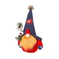 thumbnail image 4 of Red hatEaster Gnome para muñeca Gnomos enanos rellenos con barba con sombrero con flores para el festival en casa Fiesta Mesa de comedor Decoración Suministros de regalo esquí esquí Gafas de esquí, 4 of 5
