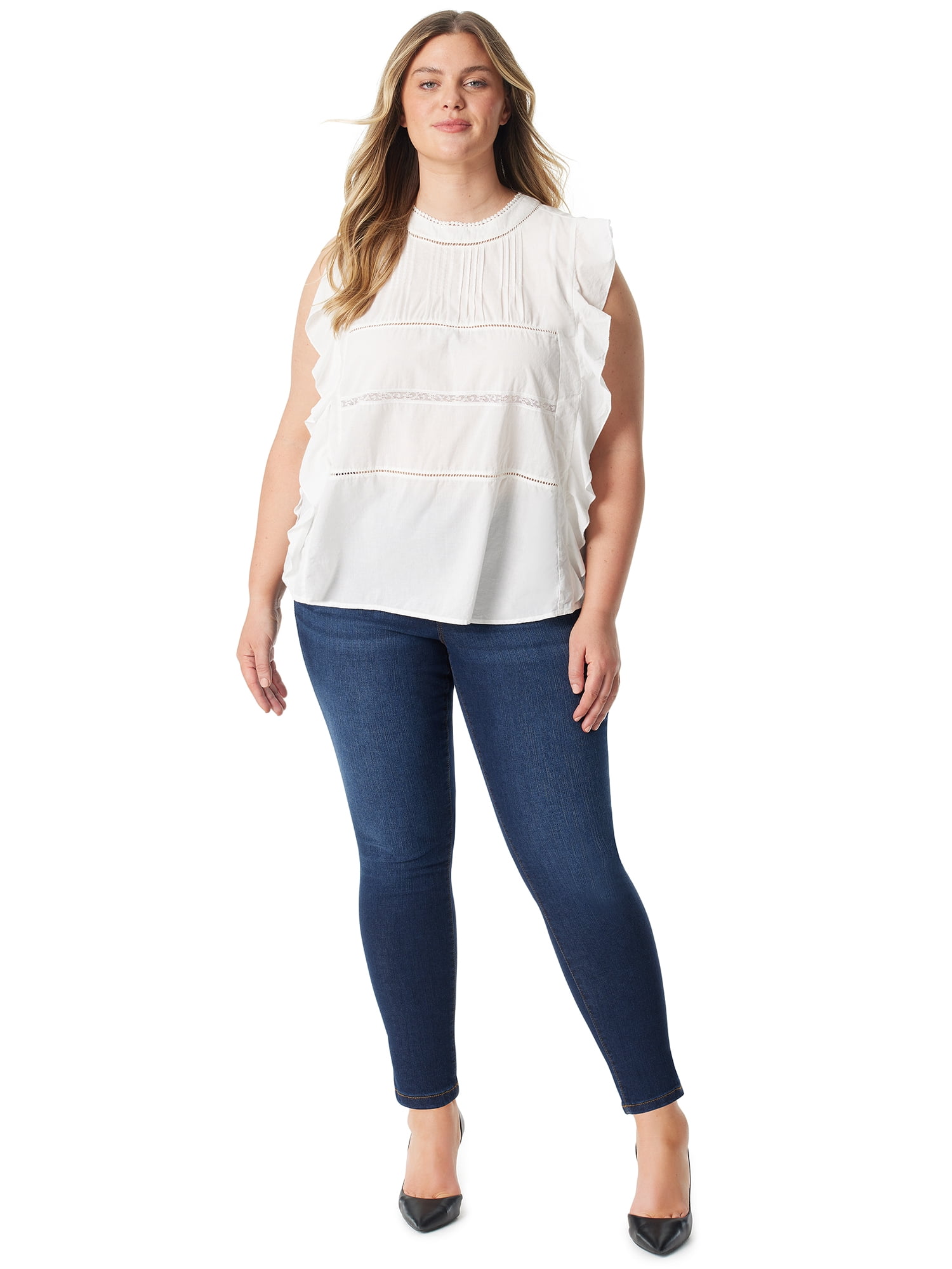 Jessica Simpson Women's Ruby Flutter Woven Top