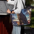 thumbnail image 7 of Honeii Night Sky Bald Eagle for Tote Bag with Adjustable Strap,Beach Bag, Waterproof Sandproof Beach Tote Bag, Large Capacity Foldable Beach Bags, 7 of 7