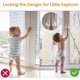 thumbnail image 2 of Door Level Lock [Upgraded], 2 Pack Child Safety Door Lock with 3M Adhesive, REDTRON Anti-LOCKOUT, 2 of 5