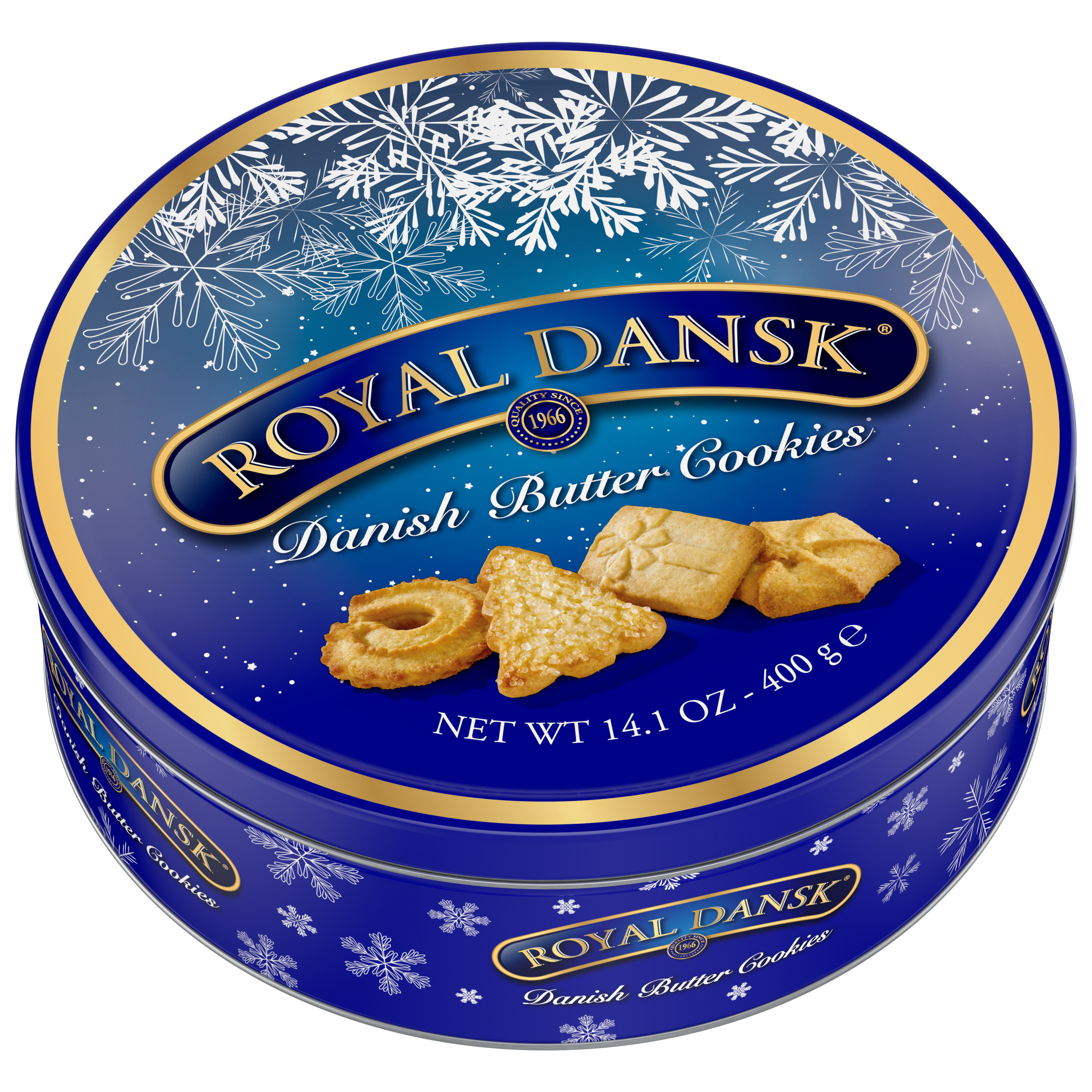 Royal Dansk Holiday Danish Butter Cookies, Snowflake Tin, 14.1oz (400g)  Premium Assorted Cookies, Festive Gift Tin, Perfect for Christmas Gifts and Holiday Treats - Walmart Exclusive