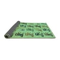 thumbnail image 2 of Ahgly Company Indoor Rectangle Abstract Turquoise Blue Modern Area Rugs, 4' x 6', 2 of 4
