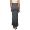 thumbnail image 7 of Gifts Dianli Maxi Skirt Bodycon High Waist Stretchy Midi Retro Fish Tail Ruffled Hem Elastic Waist Elegant Office To Evening Casual Pull On Long Skirt With Slimming Fit Maxi Skirt Bodycon, 7 of 7