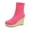 Hot Pink, variant on SKIYLEVZ Women's Snow Boots Warm Winter Fashion Boots Thermal Fleece Lined Soft Sole Warm Boots with Side Zipper Cold Weather Daily Outfit Party Club Footwear