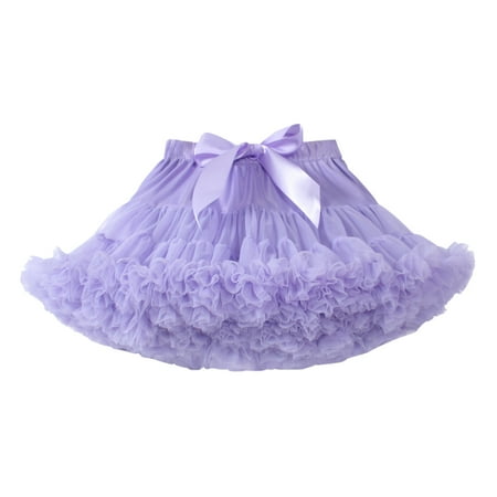 

Casual Dress for Girl Baby Girls Soft Fluffy Tutu Skirt Toddler Girl Mesh Tutu Bowknot Party Carnival Princess Skirt
