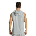 thumbnail image 2 of Mens Active Workout Hooded Tank Tops Running Gym Workout Training Hoodies Sleeveless Cut Off T-Shirt Bodybuildng Muscle, 2 of 5