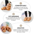 thumbnail image 2 of 39/40 1 Pair Bread Slippers Fake French Loaf Super Soft Slippers Winter Indoor Cotton Bread Sandals Winter Plush Food, 2 of 4