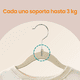 thumbnail image 3 of SONGMICS Perchas Infantiles, Juego de 50, Perchas de Terciopelo con Ganchos, Perchas Antideslizantes para Ropa, Blanco, 3 of 5