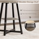 thumbnail image 5 of 47 Inch Industrial Redondo cm de Profundidadining Mesa Set para 4 to 6 Gris con Top y Metálico Base para cm de Profundidadining Sala o Living Sala, 5 of 6
