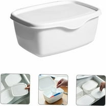 1*Storage Box,Box Storage Box Wipes Tissue Case Wipes Wipes Dispenser Case Wipes Container with Lid Tissue Holder with Lid Aldult Tissue Box Baby White Plastic