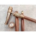 thumbnail image 3 of R K Antique Collection Engraved 1920 Dollond London Victorian Telescope Compass On Top Spyglass Handle Walking Stick Steampunk Walking Cane Gift, Brown, 3 of 4