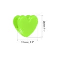thumbnail image 2 of Uxcell Paper and Bag Clips,10Pack Heart Shape Clamps Snacks Bag Clips,Green, 2 of 5