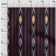 thumbnail image 1 of oneOone Cotton Silk Fabric Stripe Ikat Printed Fabric 1 Yard 42 Inch Wide, 1 of 4