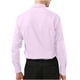 thumbnail image 3 of Camisa de manga larga con botones y detalle de sarga de negocios lisos para hombre Pompotops  oipoqjl27693, 3 of 4