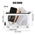 thumbnail image 3 of Cool Gorilla and Sunglasses 2 Pack Pencil Pouch for 3 Ring Binder Smooth Zipper Folders with Pockets Clear Window Pencil Case, 3 of 6