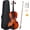 Glossy-2, variant on SolaceHue 1/4 Violin for Beginners, Fiddle for Students and Enthusiasts, Acoustic Violin Kit with Case, Bow, Rosin & Manual
