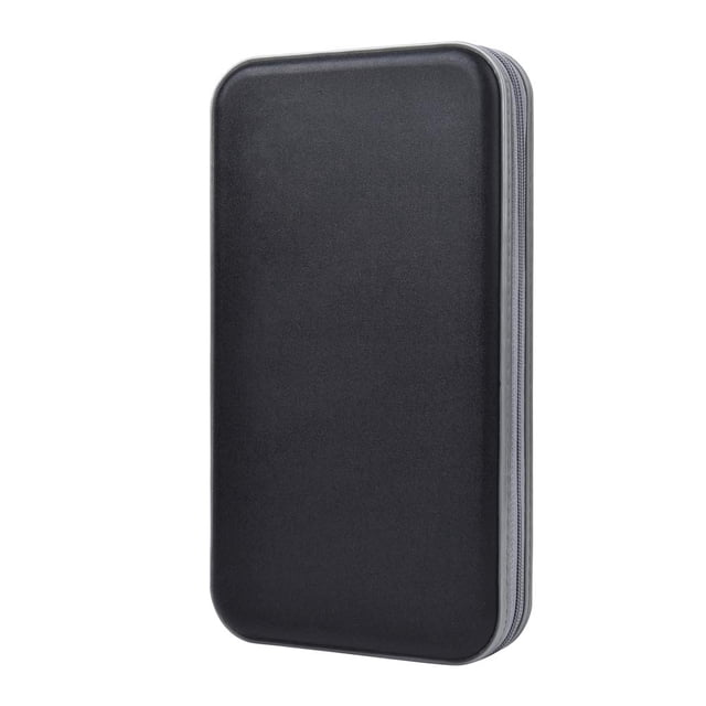 Funda portátil para CD/DVD alavisxf xx con capacidad para 72 personas, color negro