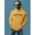thumbnail image 2 of Gothic California 1992 Banner Hoodie Men -Image by Shutterstock, Male XX-Large, 2 of 4
