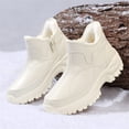thumbnail image 3 of YOURDIARY Womens Snow Boots Winter Warm Booties Faux Fur Lined Anti-Slip Faux Leather Ankle Boots Outdoor Slip On Waterproof Booties, 3 of 7