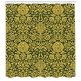 thumbnail image 3 of Ambesonne Floral Shower Curtain, Baroque Flowers Motif, 69"Wx70"L, Green Earth Yellow, 3 of 3